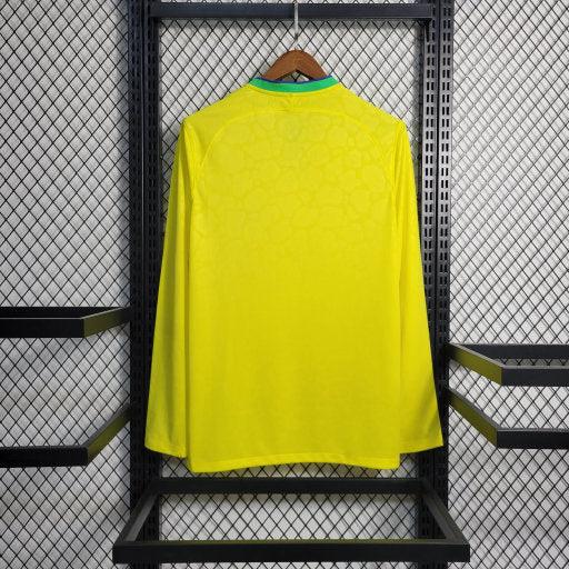 Camiseta Brasil Local 2022/23 Mundial Manga Larga