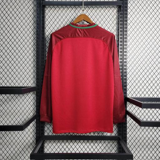 Camiseta retro Portugal 2016 manga larga