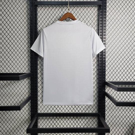 Camiseta de futbol Real Madrid Balmain blanca 2023 2024