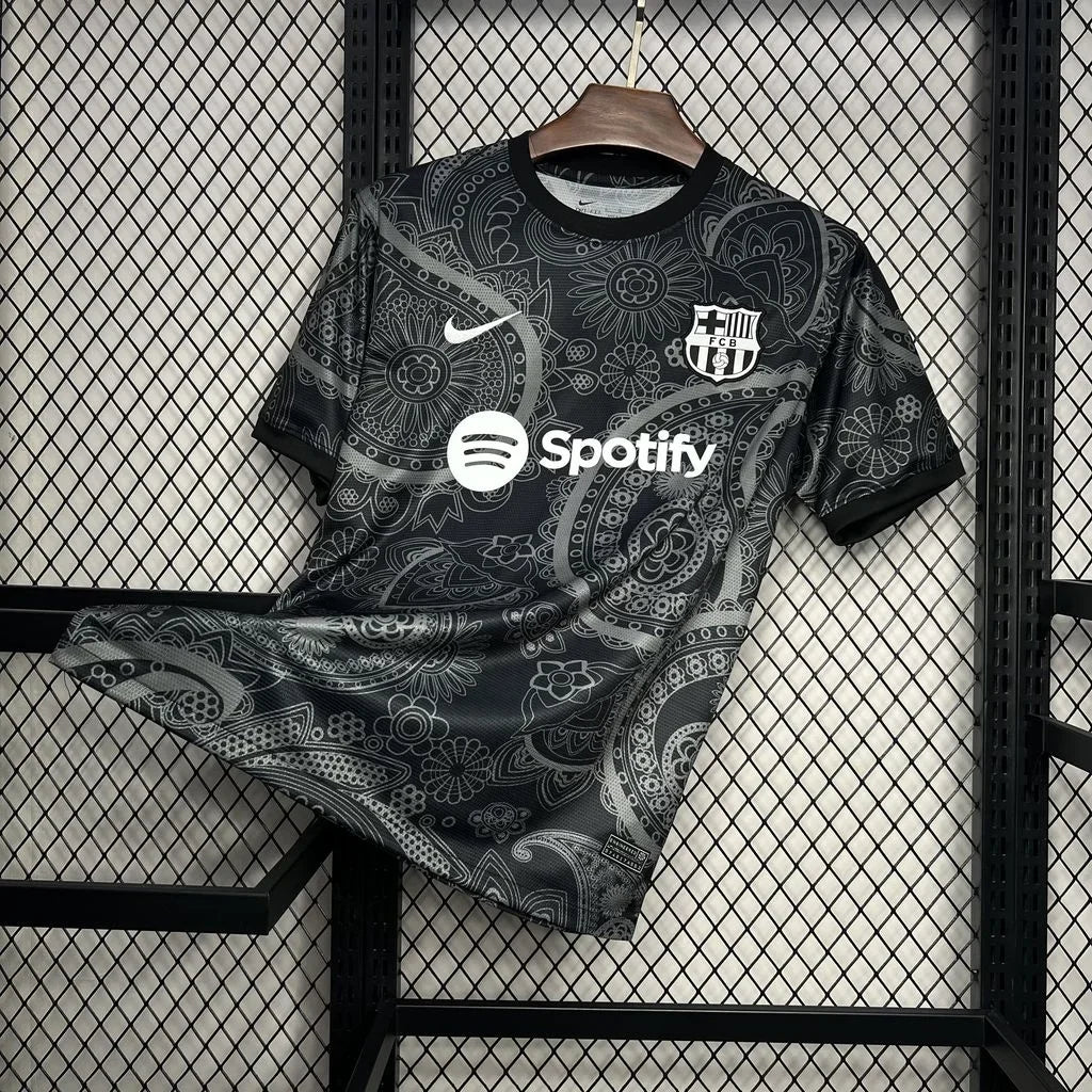 Camiseta futbol FC Barcelona concepto negra 2024 2025