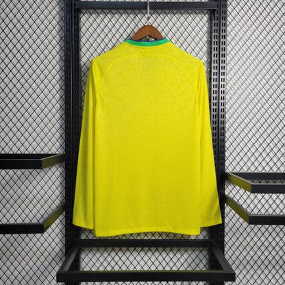 Camiseta Brasil Local 2022/23 Mundial Manga Larga