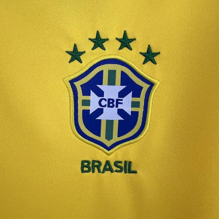 camiseta de futbol brasil 1997 retro