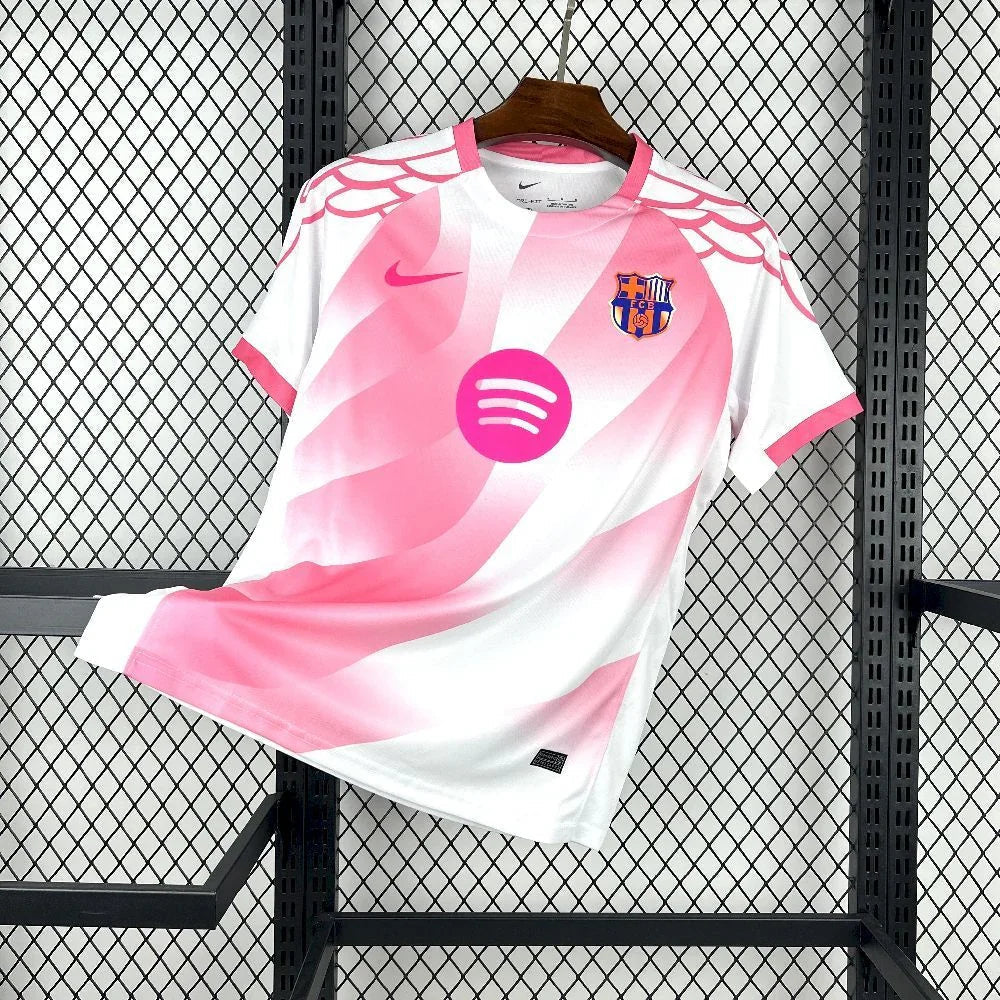 Camiseta FC Barcelona Concept Rosa y Blanca 2025-26