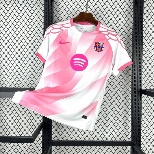 Camiseta FC Barcelona Concept Rosa y Blanca 2025-26