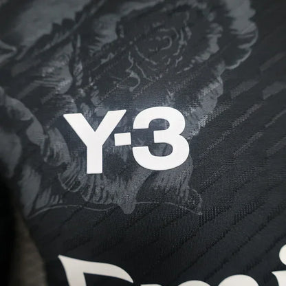 Camiseta futbol real madrid Y3 negra 2024 2025