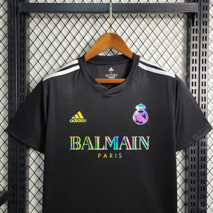 Camiseta de futbol Real Madrid Balmain Negra 2023 2024