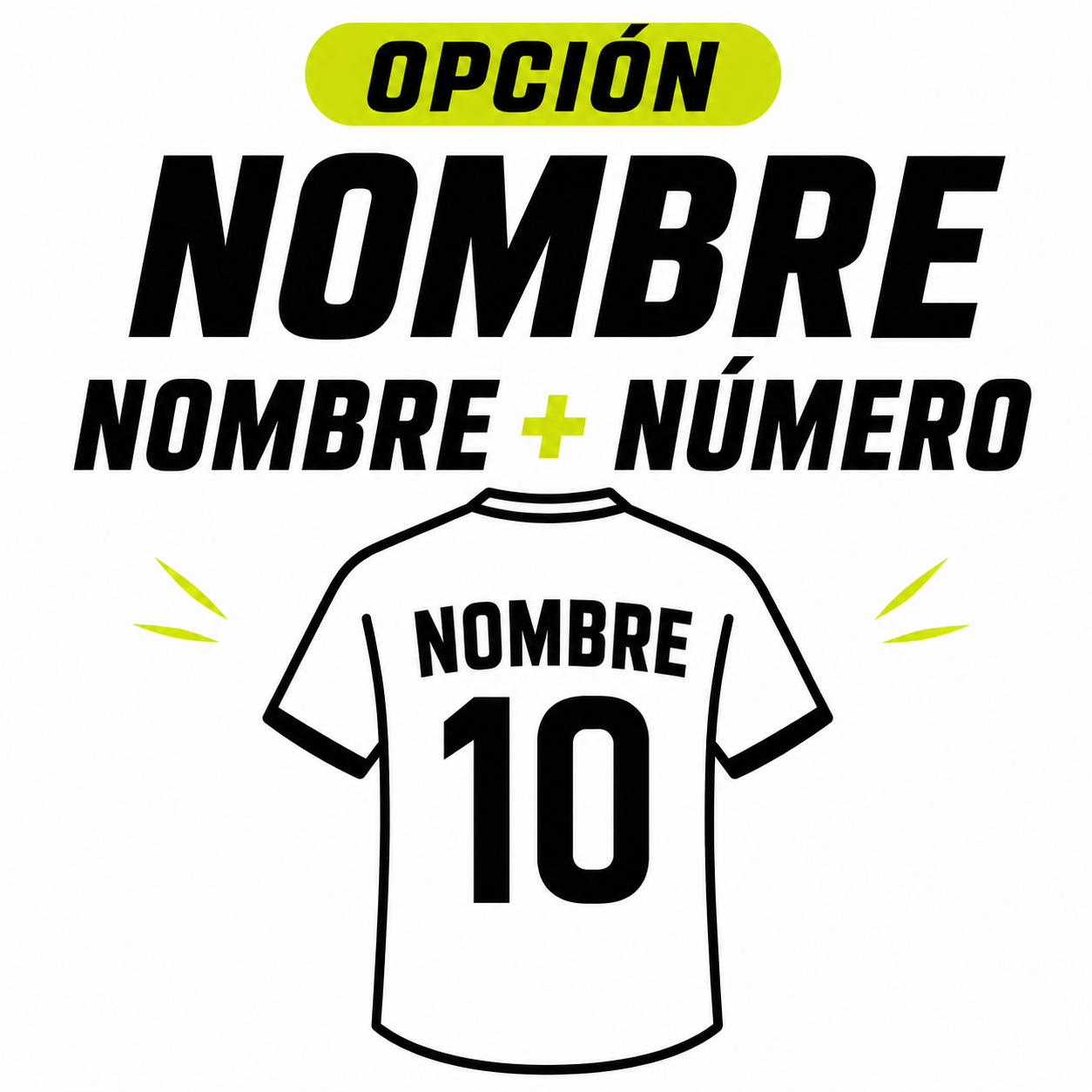 Número personalizado + número