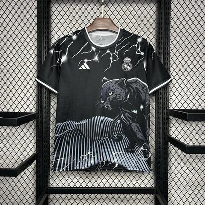 Camiseta Real Madrid Negra y Gris Pantera 2024/25