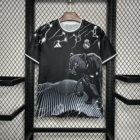 Camiseta Real Madrid Negra y Gris Pantera 2024/25