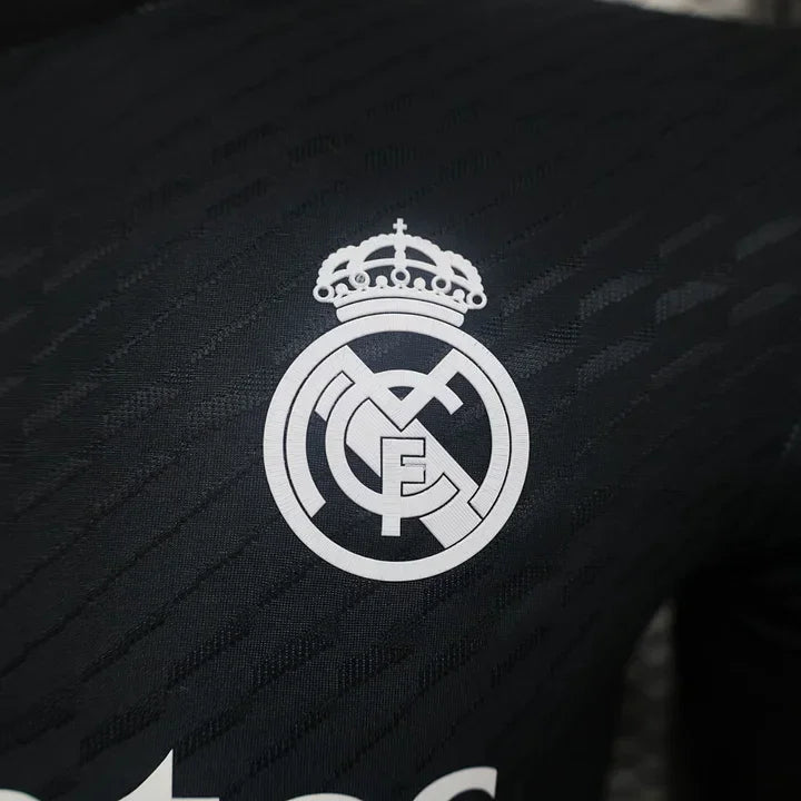 Camiseta futbol real madrid Y3 negra 2024 2025