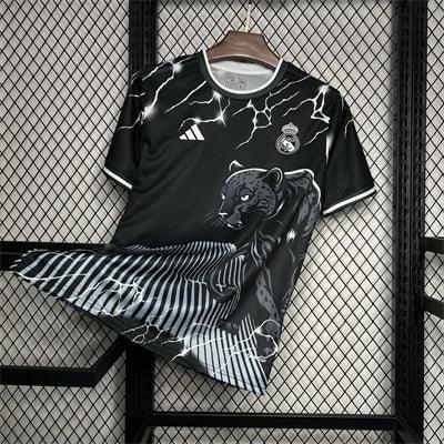 Camiseta Real Madrid Negra y Gris Pantera 2024/25