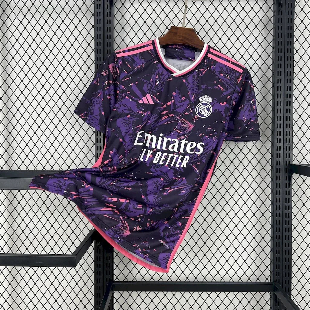 Camiseta futbol real madrid concepto rosa 2024 2025
