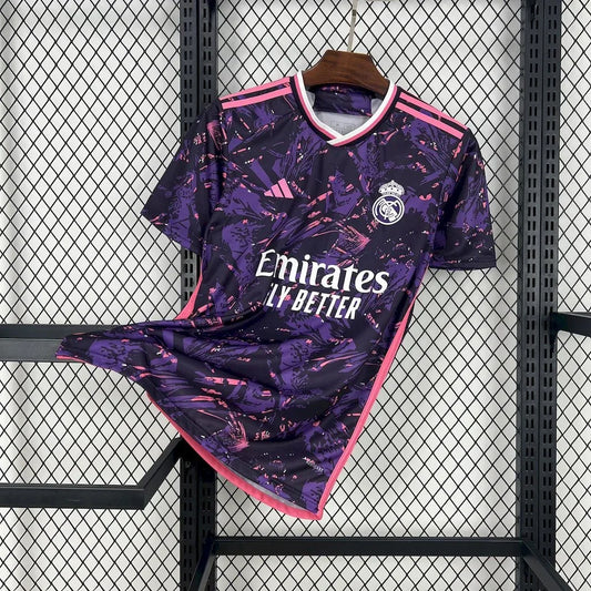 Camiseta futbol real madrid concepto rosa 2024 2025