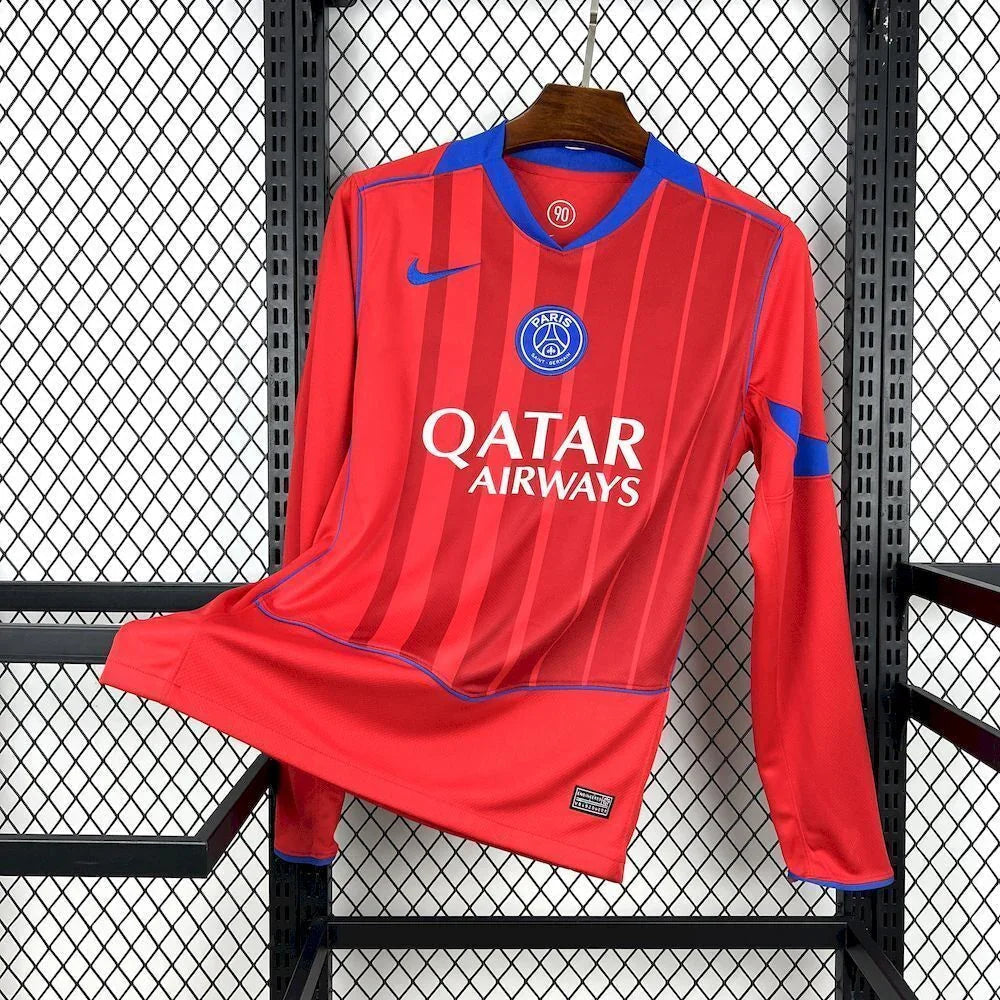 Camiseta PSG manga larga rojo