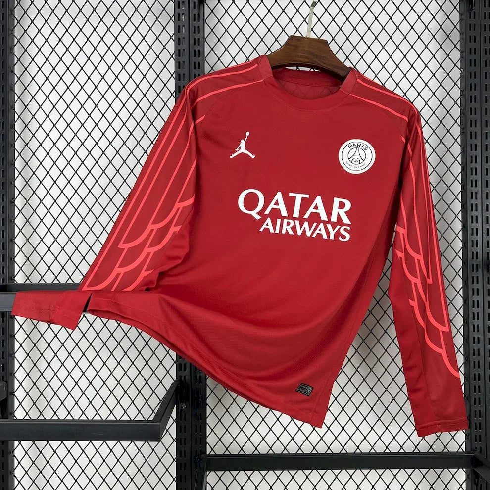 Camiseta PSG roja de manga larga